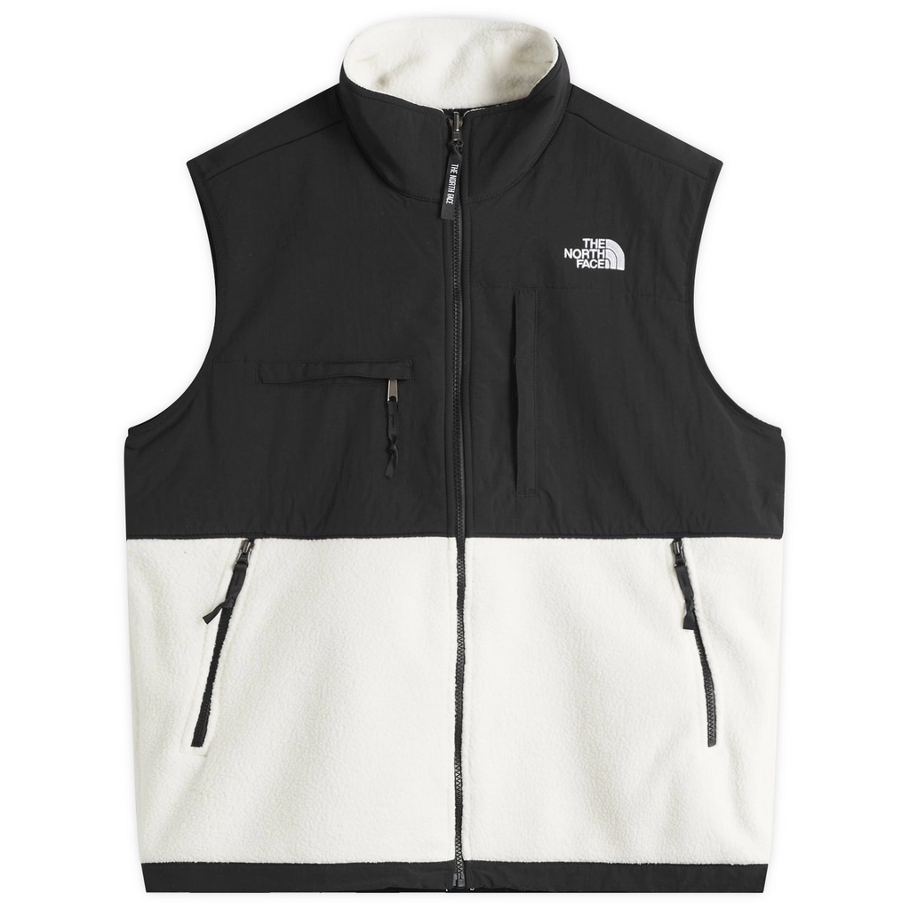 The North Face Men's Retro Denali Vest White Dune/Tnf Black
